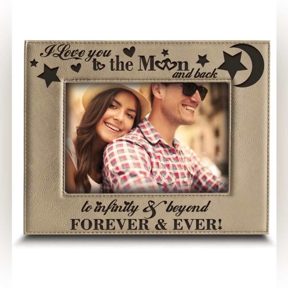 Bella Busta engraved leather photo frame